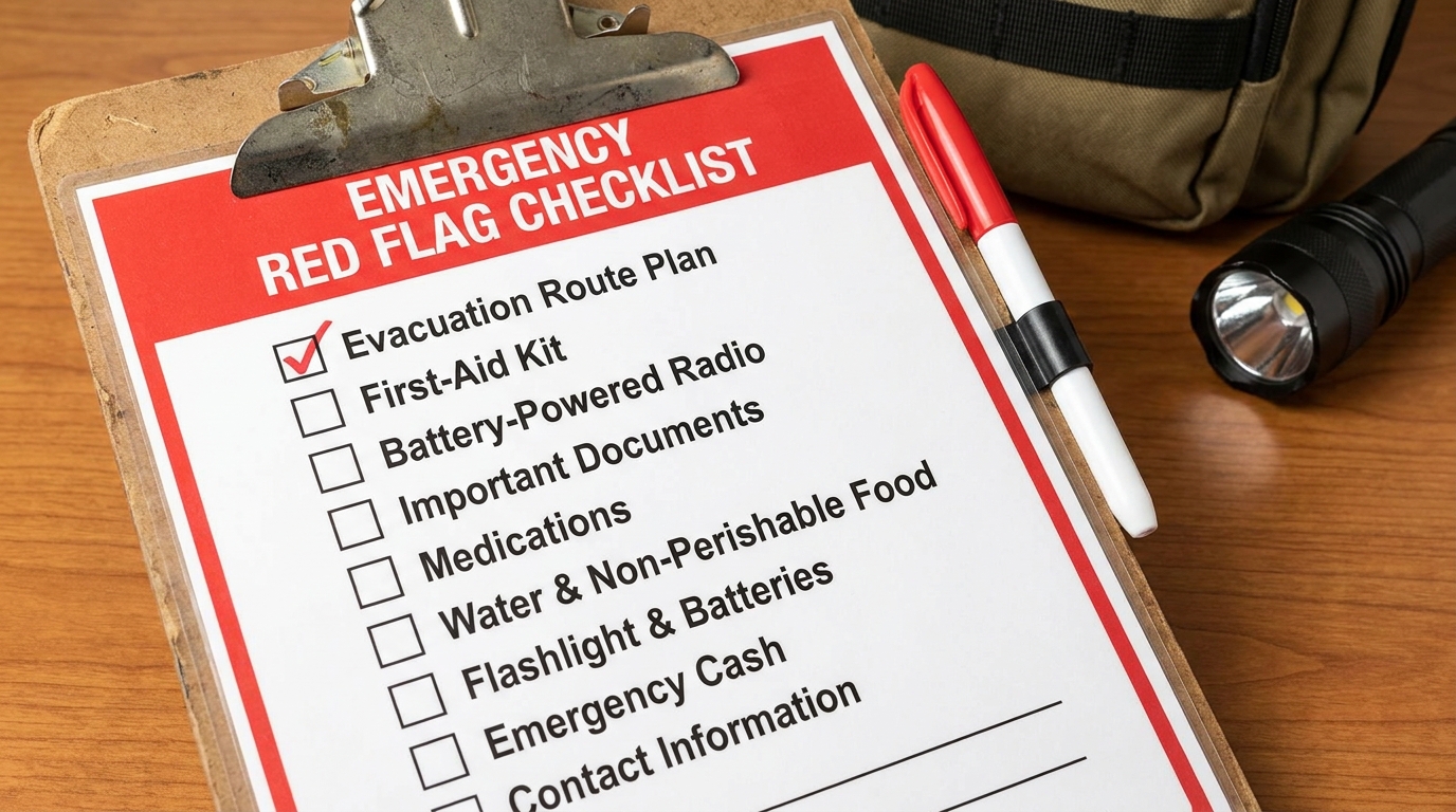 ** Emergency checklist for numbness and tingling symptoms