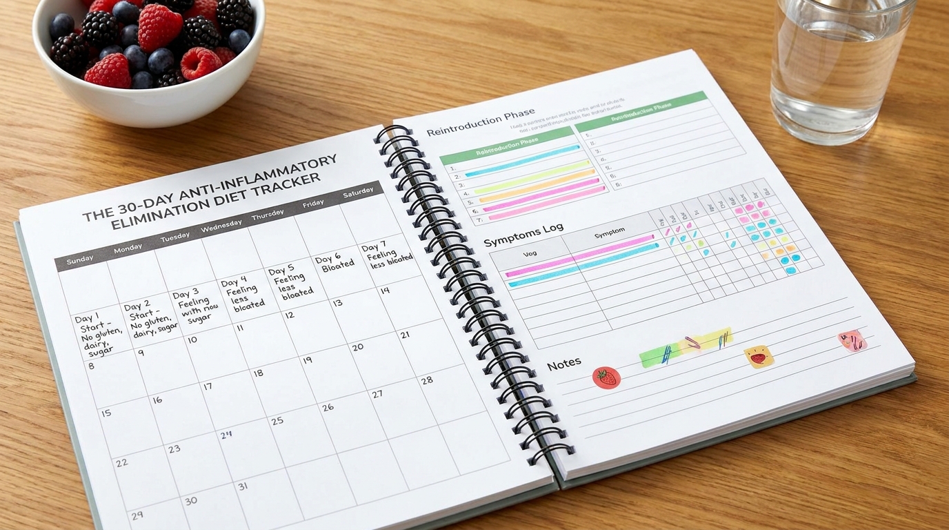 ** Checklist tracker for eliminating potential dietary joint pain triggers