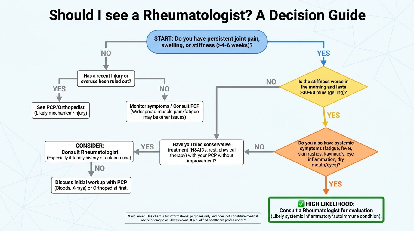 ** Flowchart mapping morning swelling